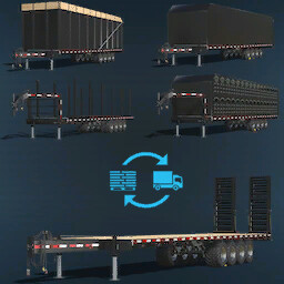 40' Flatbed Autoloading Bale Trailer