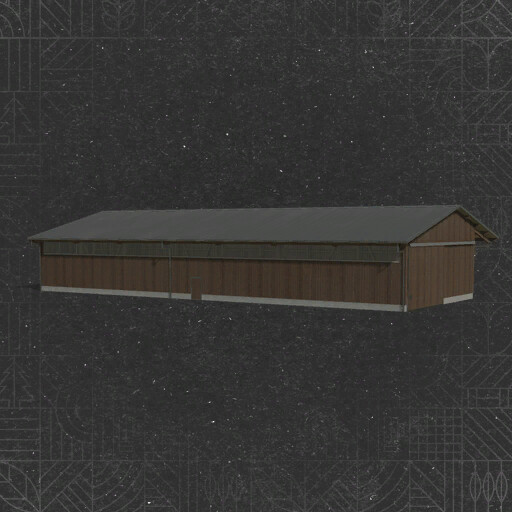 Farm Buildings With Dark Wood