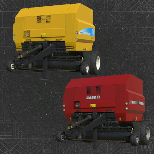 New Holland BR 6090 And Case RB 344