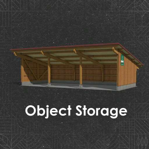 Wooden Garage Object Storage