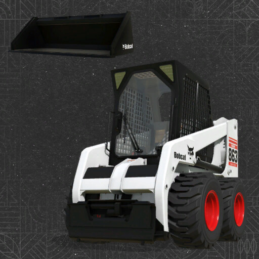 Bobcat 863 Turbo With Bobcat Shovel