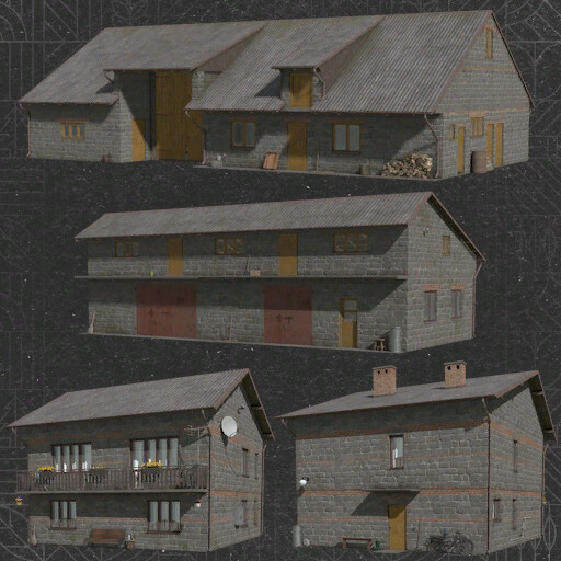 Pack Of Grey Buildings