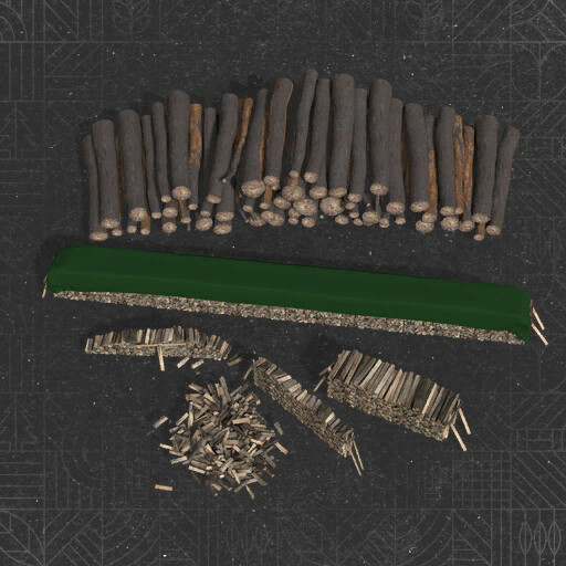 Wood Decoration Set