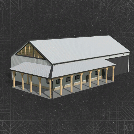 Shed With Patio