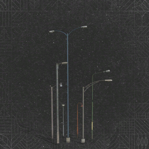 Streetlights With Fog