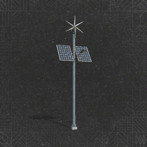 Small Wind Generator With Lamp