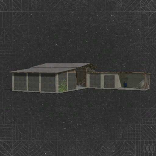 Barn with shed
