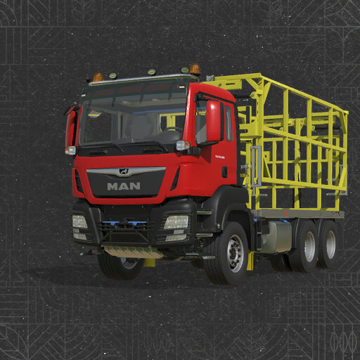 MAN TGS Fliegl Bale Platform
