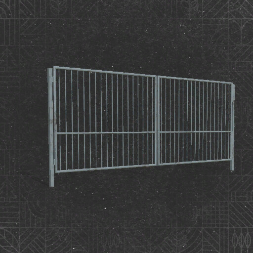 Old Blue Metal Gate
