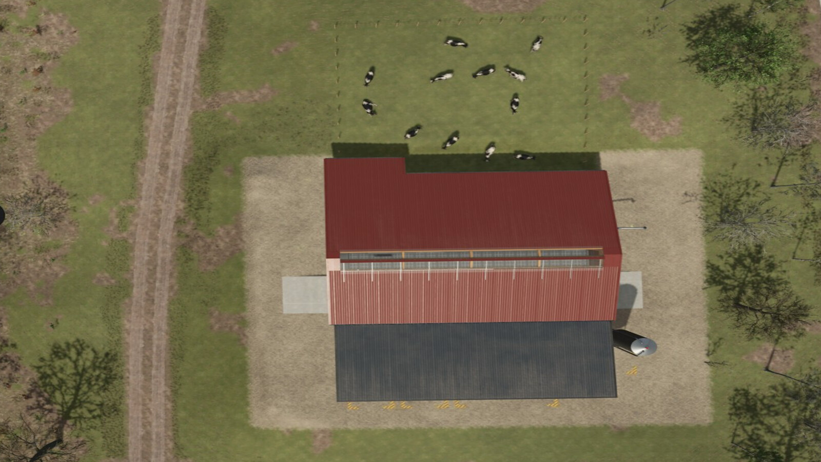 Medium Cowshed With Feeding Robot