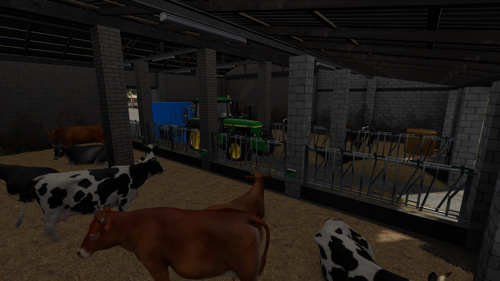 Big Barn With Cows