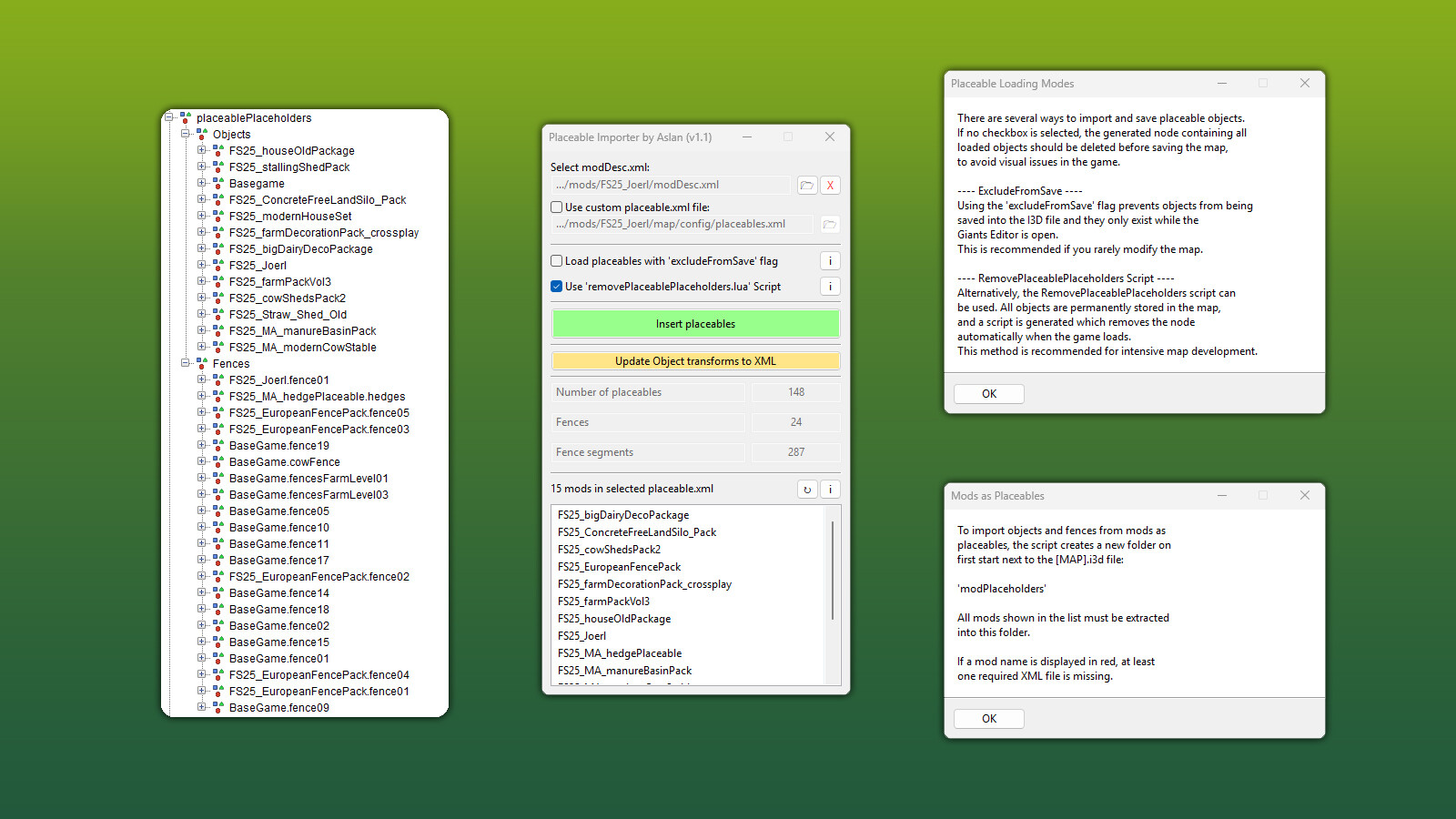 GE10 Script - Placeable Importer (Prefab*)