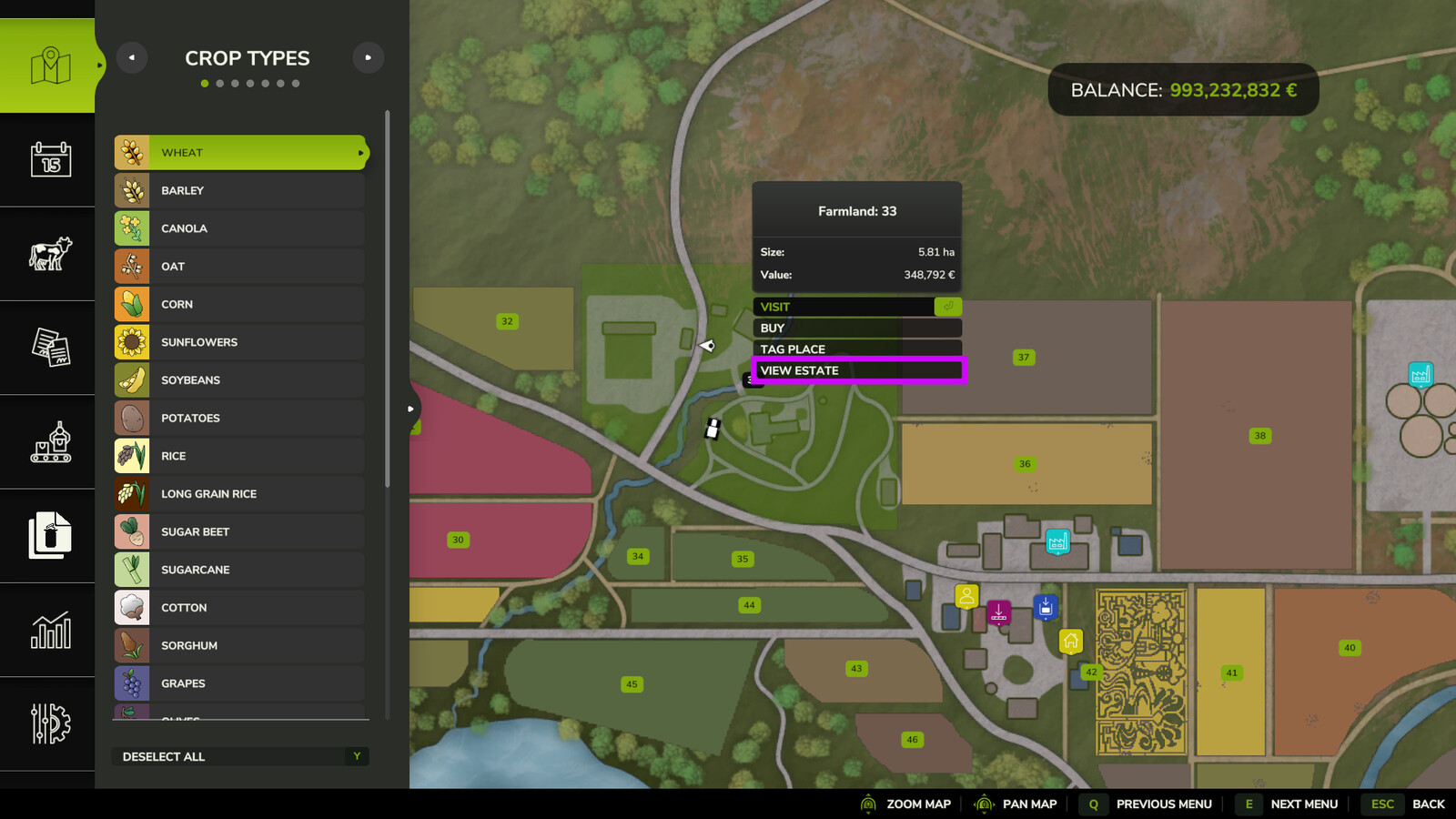 Estate Viewing Mode
