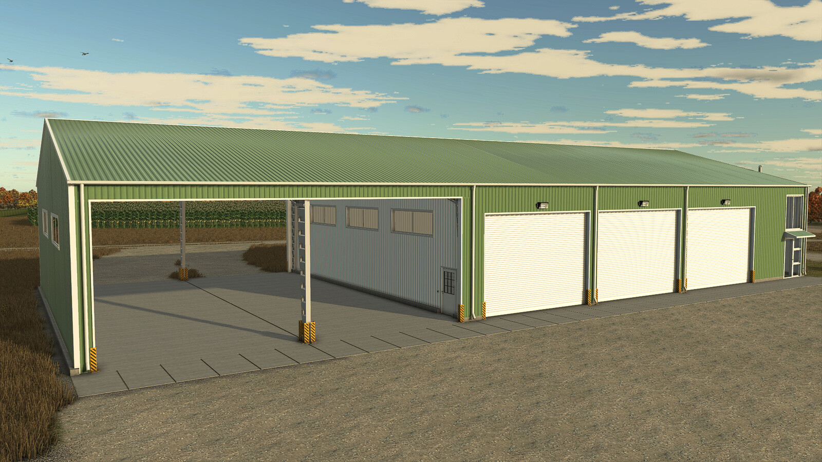 Metal Hall With Workshop