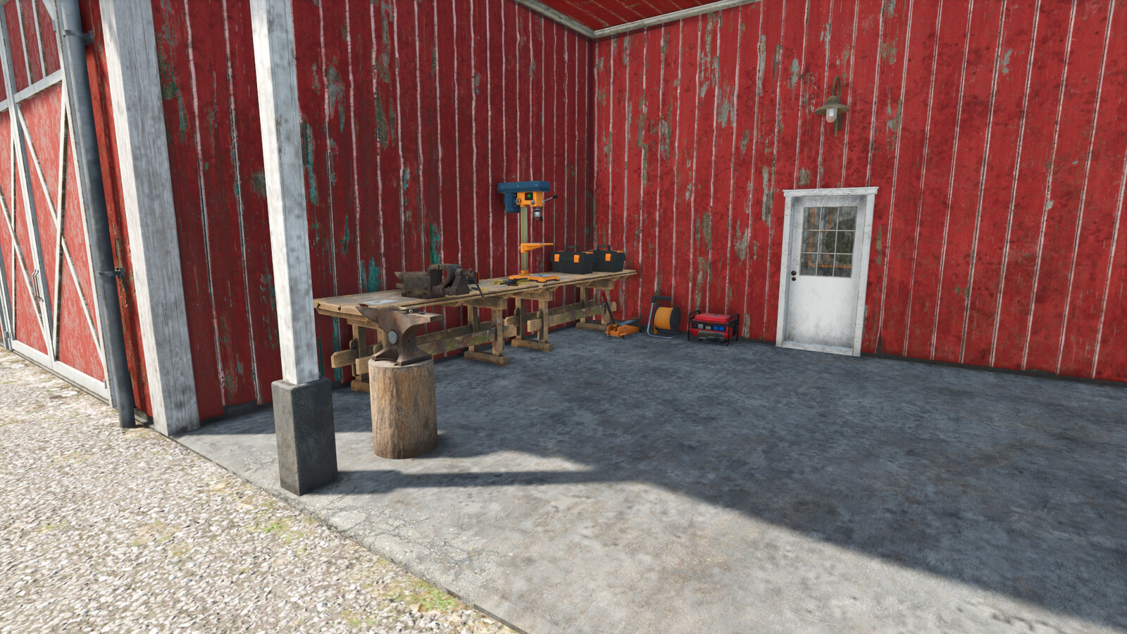 Farm Barn And Workshop