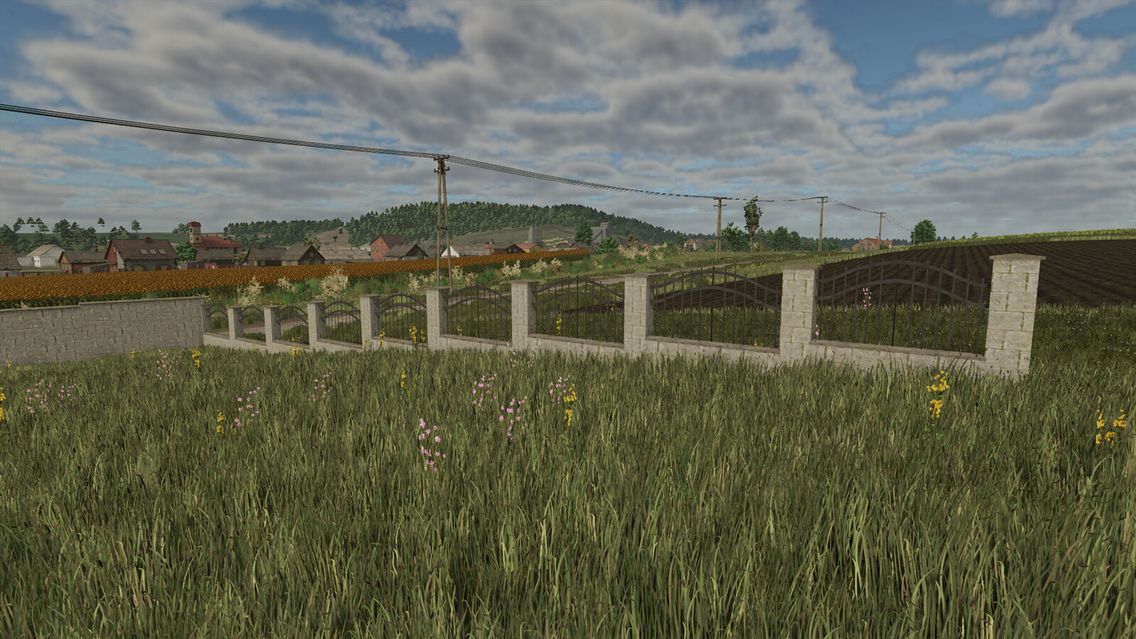 Concrete Tile Fence (Prefab*)