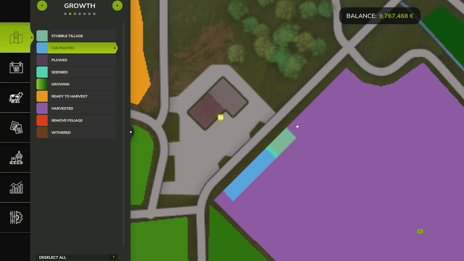 Cultivator Settings