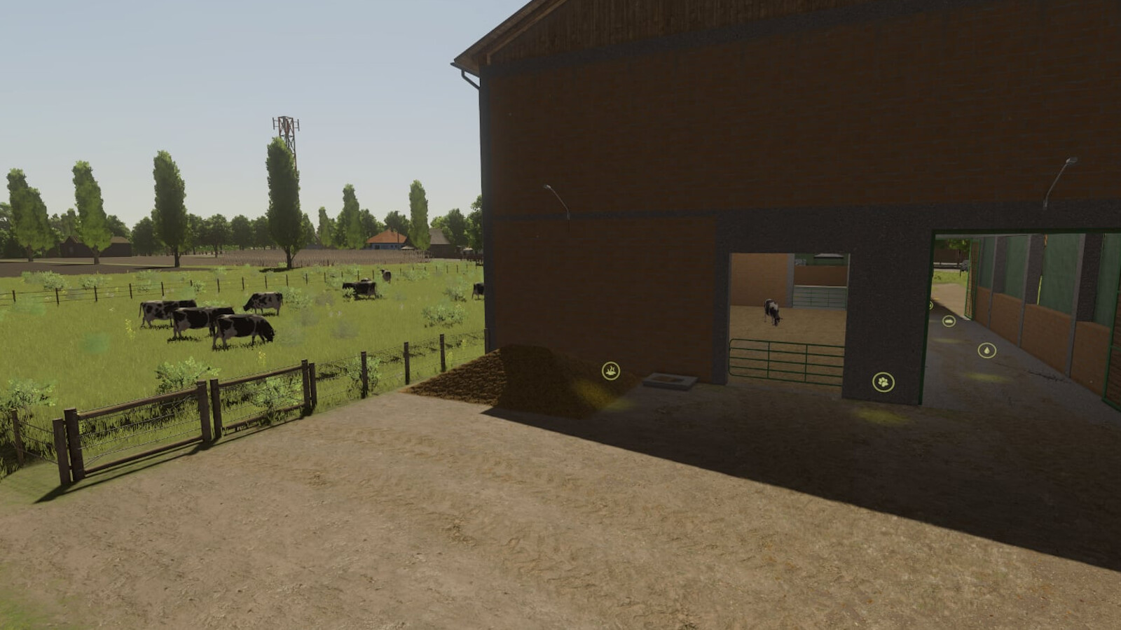 XXL Cow Barn With Bale Storage