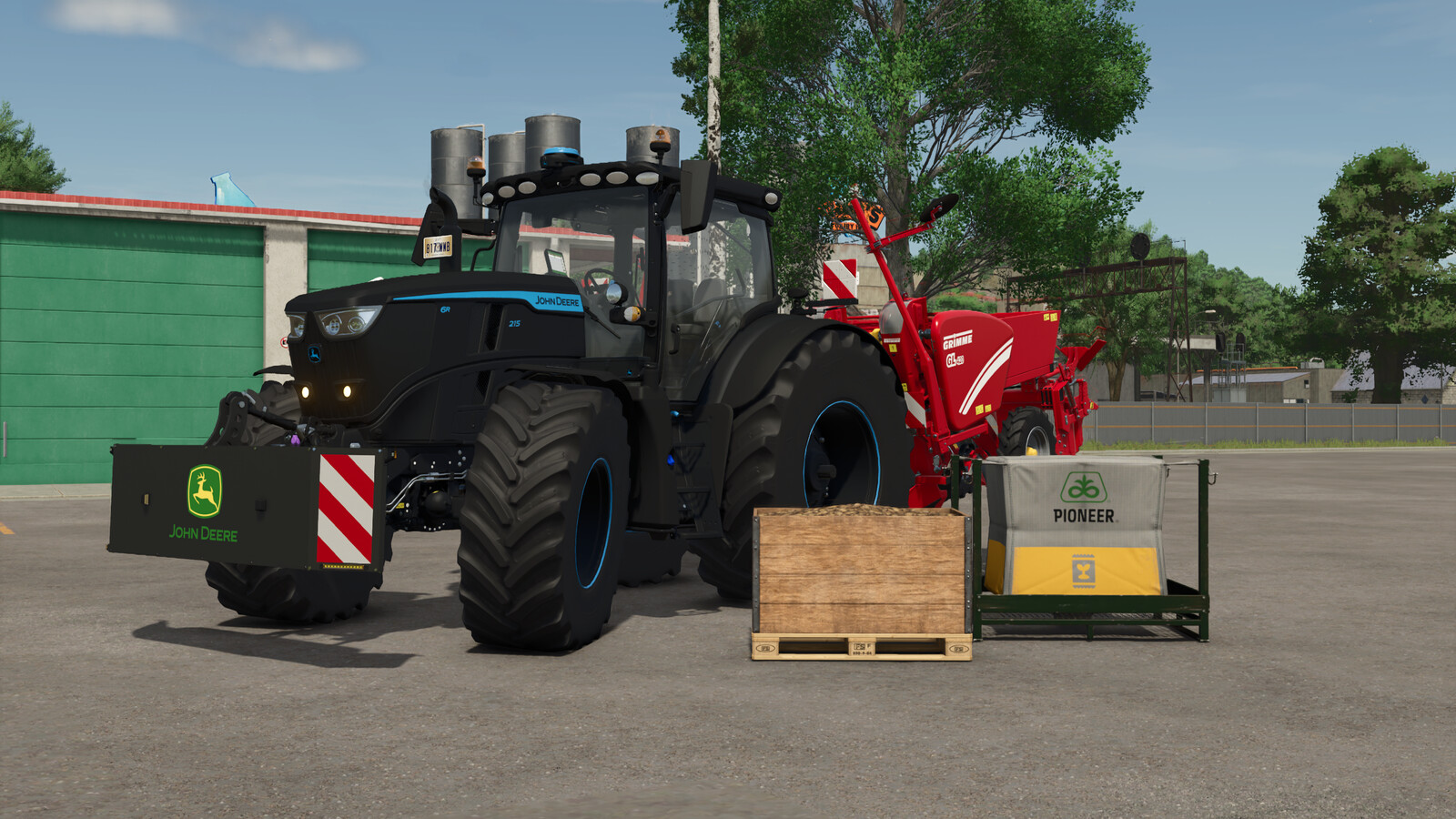 Unload Potato Seeders