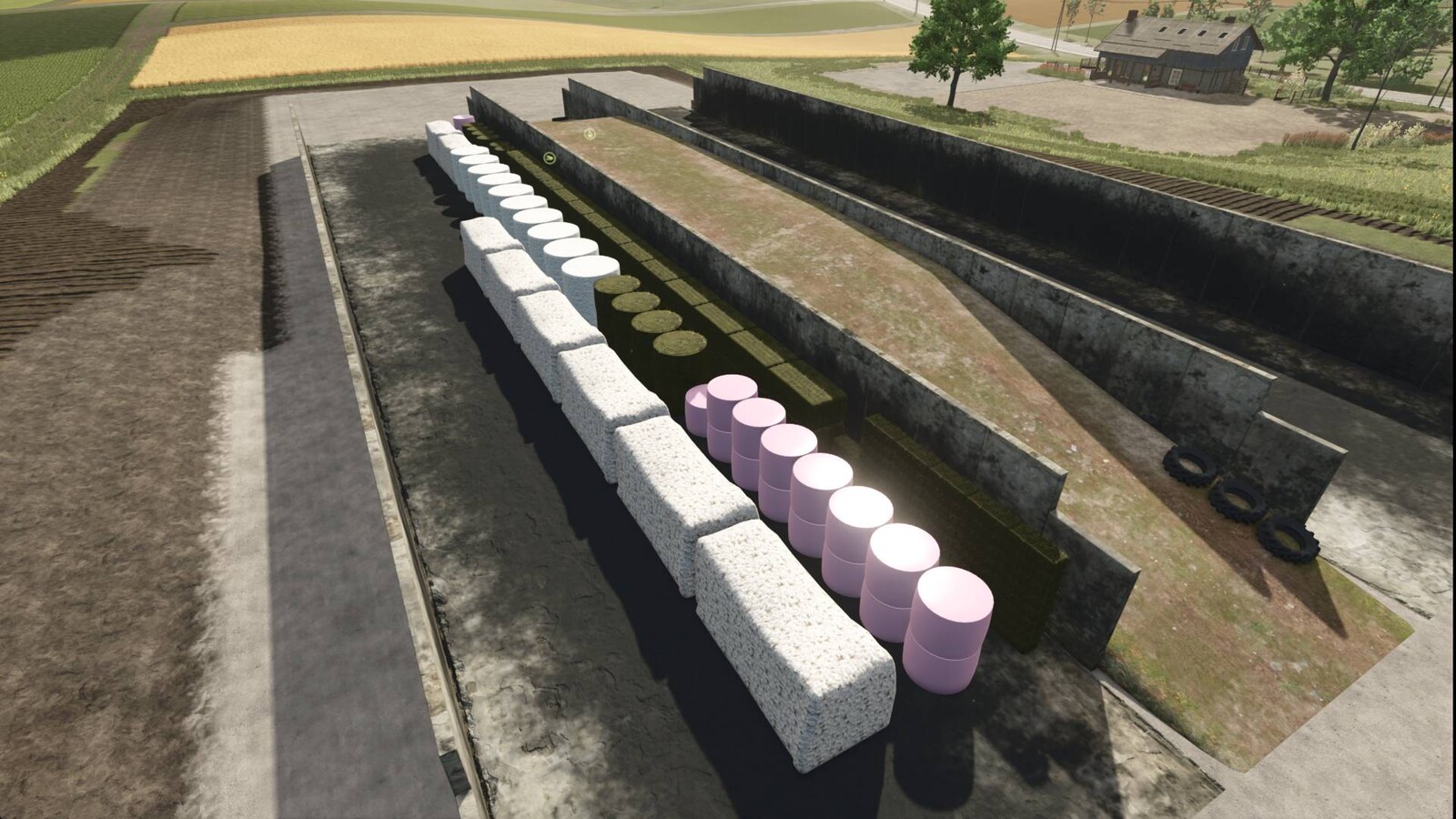 Bunker Silo Bale Storage