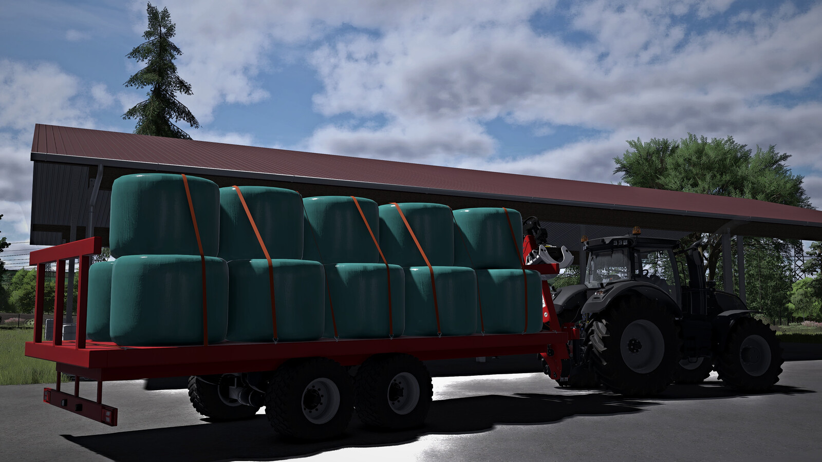 Baletrailer With Crane
