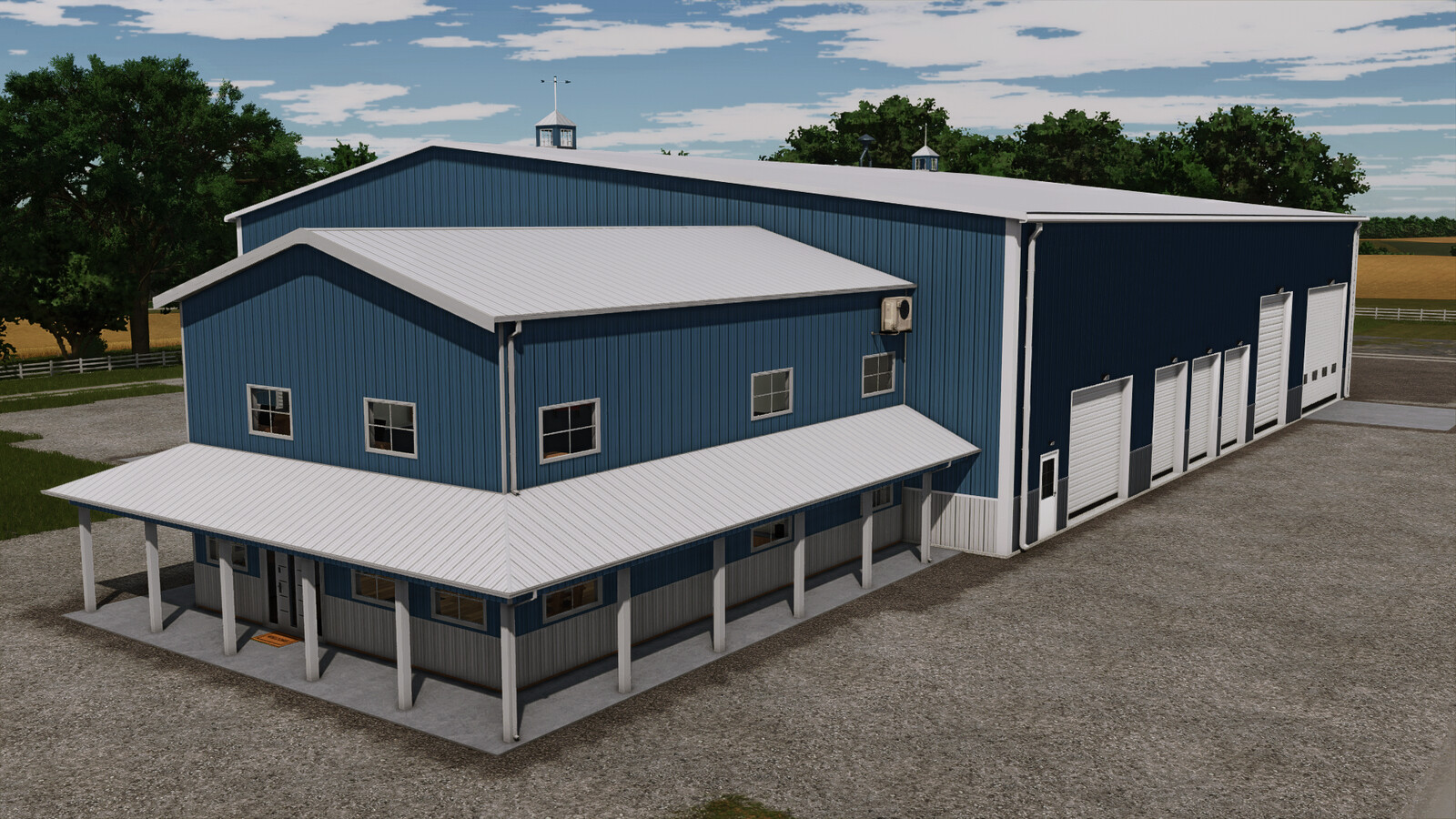 American Midwest Shop With Office