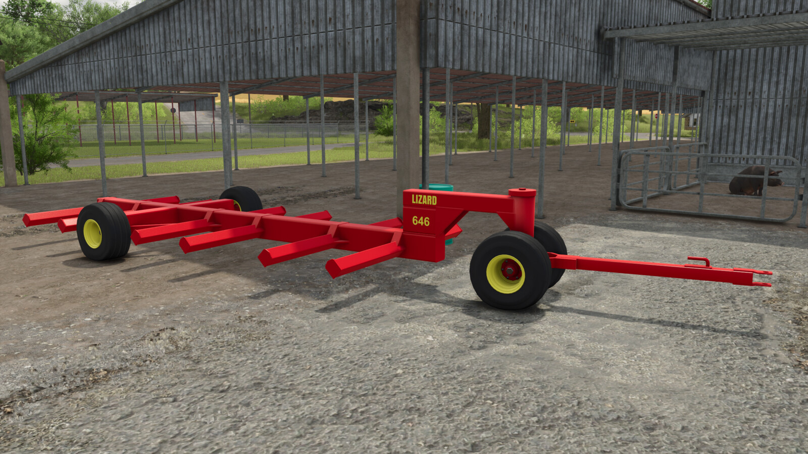 LIZARD 646 Bale Trailer
