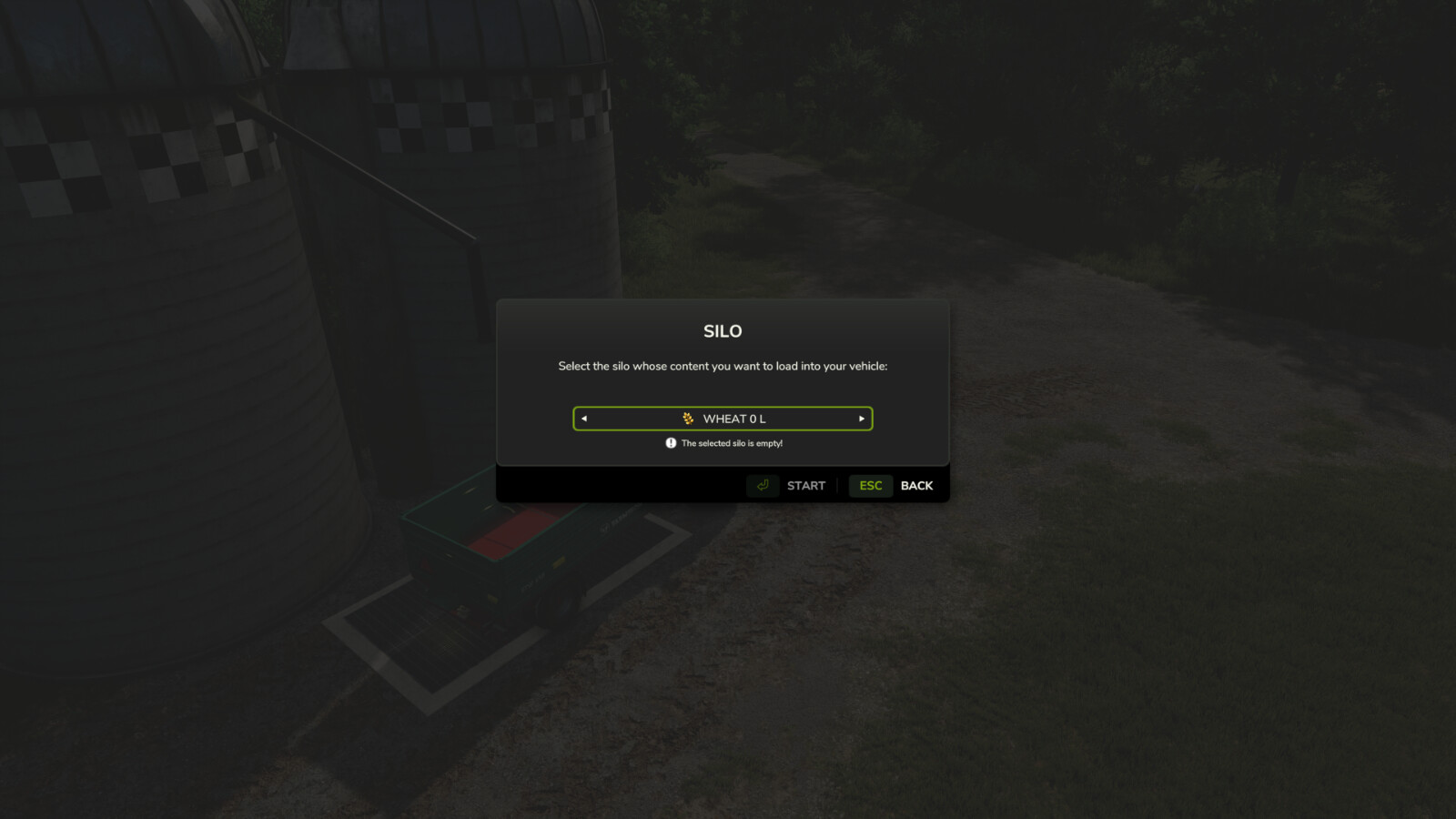 Trim Silo Dialog