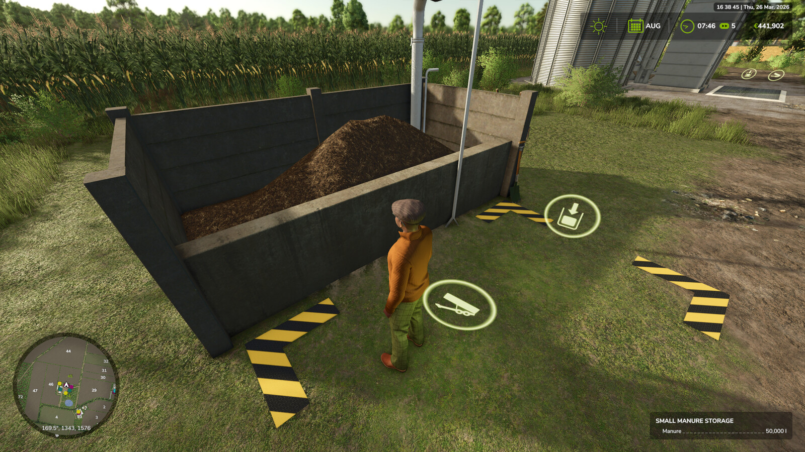 Storage For Stones, Woodchips And Manure