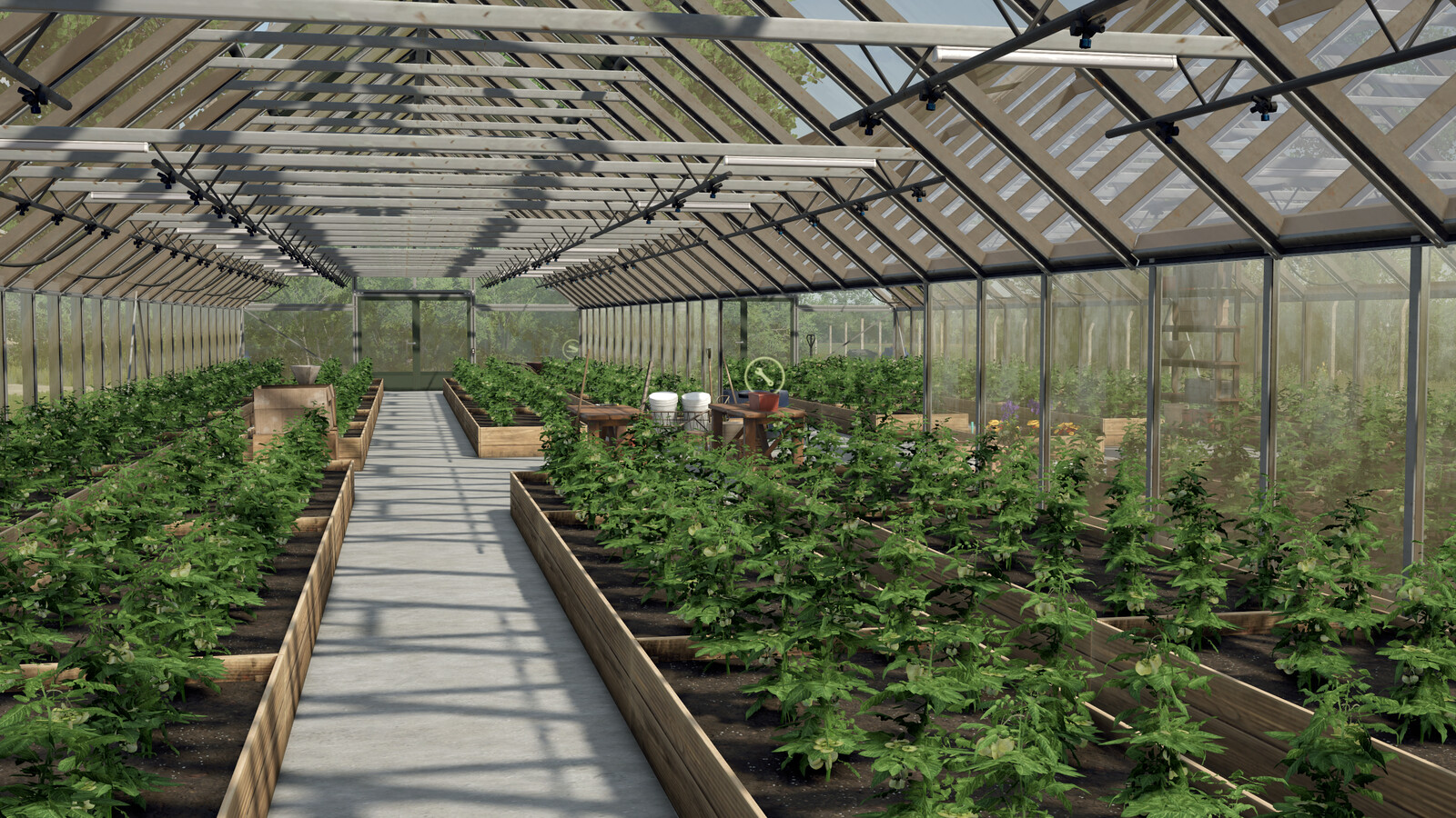 Large Glass Greenhouse Package