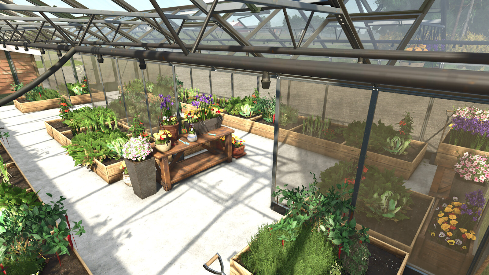 Greenhouse With Canned Packaged Foods Production