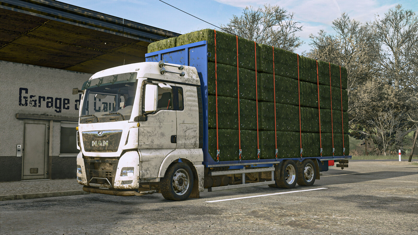MAN TGX 6x2 Straw Bale