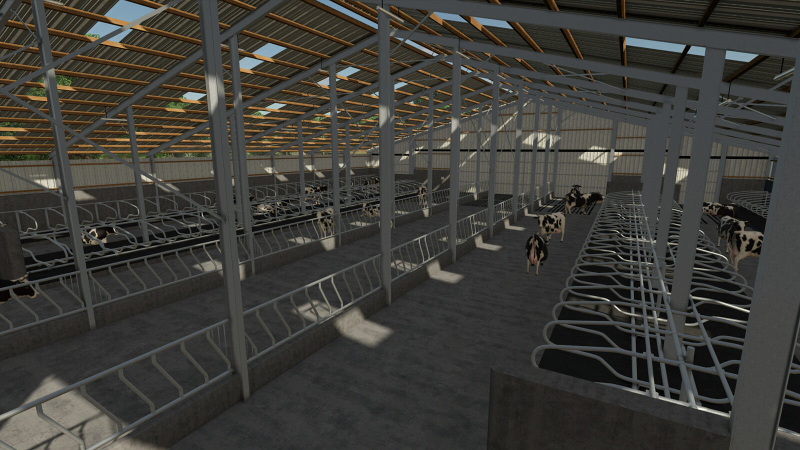 Eight Bay Double Cow Shed