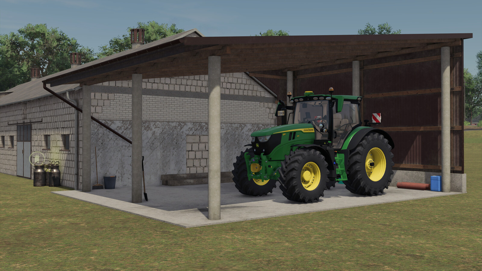 Package Cowshed With Garage And Silo