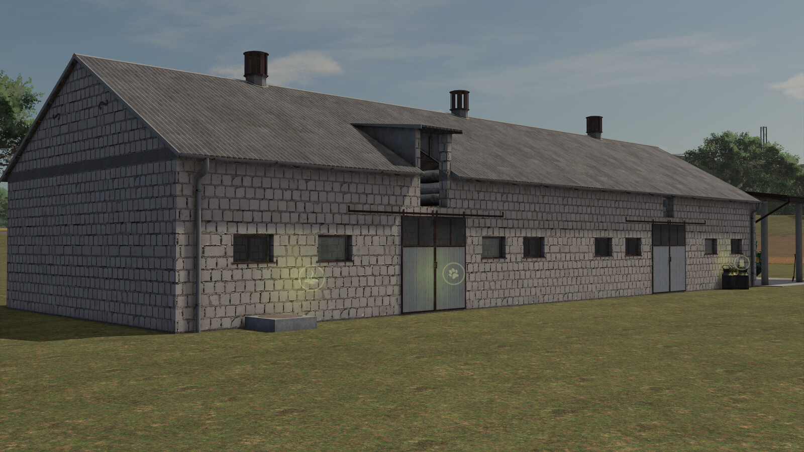 Package Cowshed With Garage And Silo