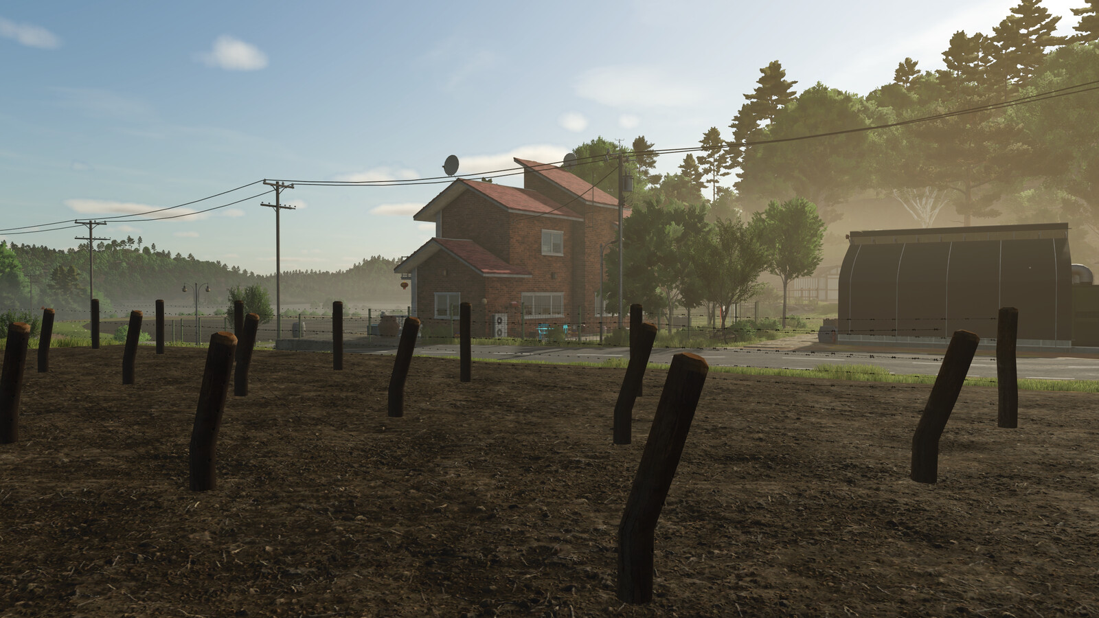 Barbed Wire Fence