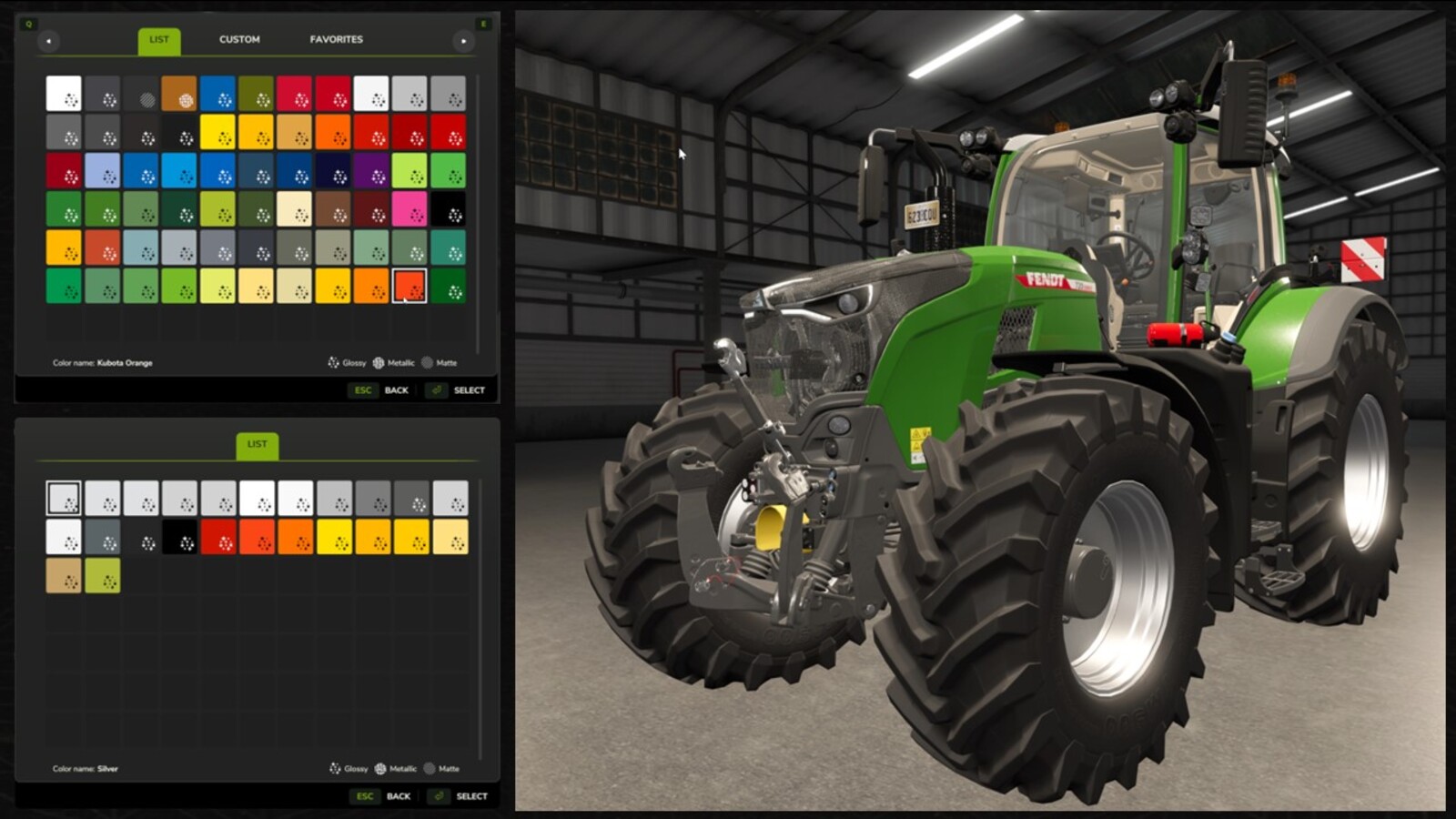 Enhanced Color Selection