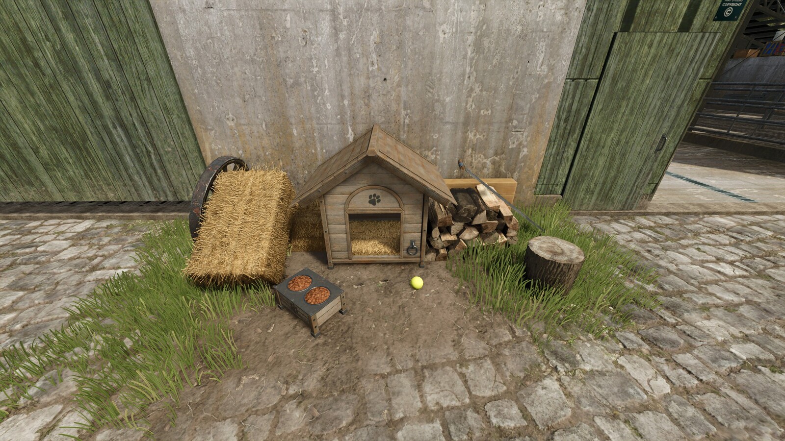 Dog House With Decoration