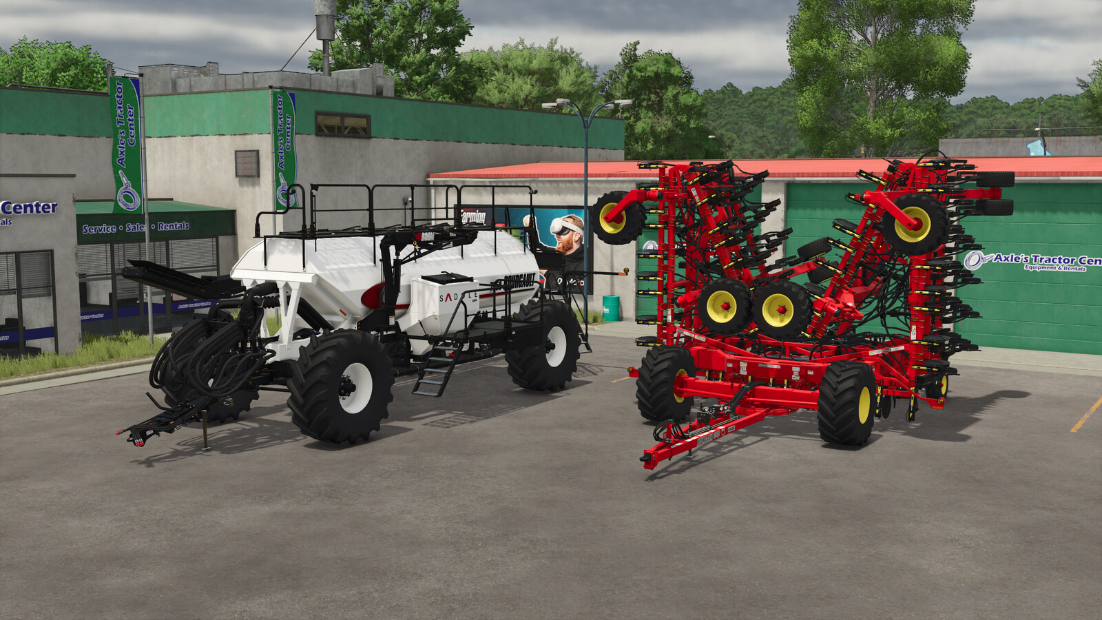 Bourgault 3320-76 Paralink Hoe Drill + 7950 Air Cart