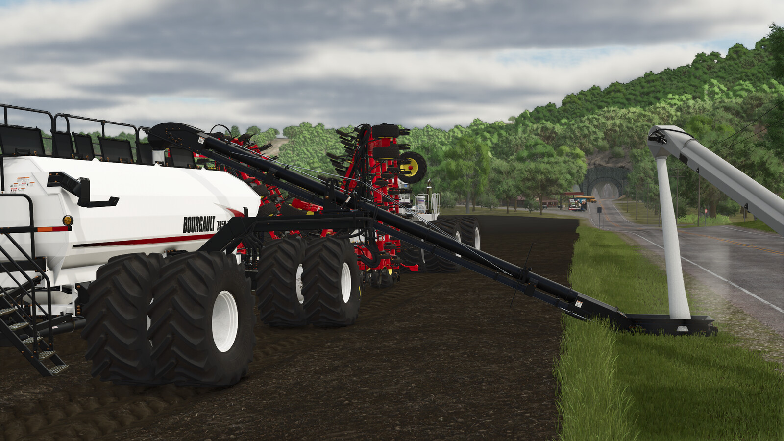 Bourgault 3320-76 Paralink Hoe Drill + 7950 Air Cart
