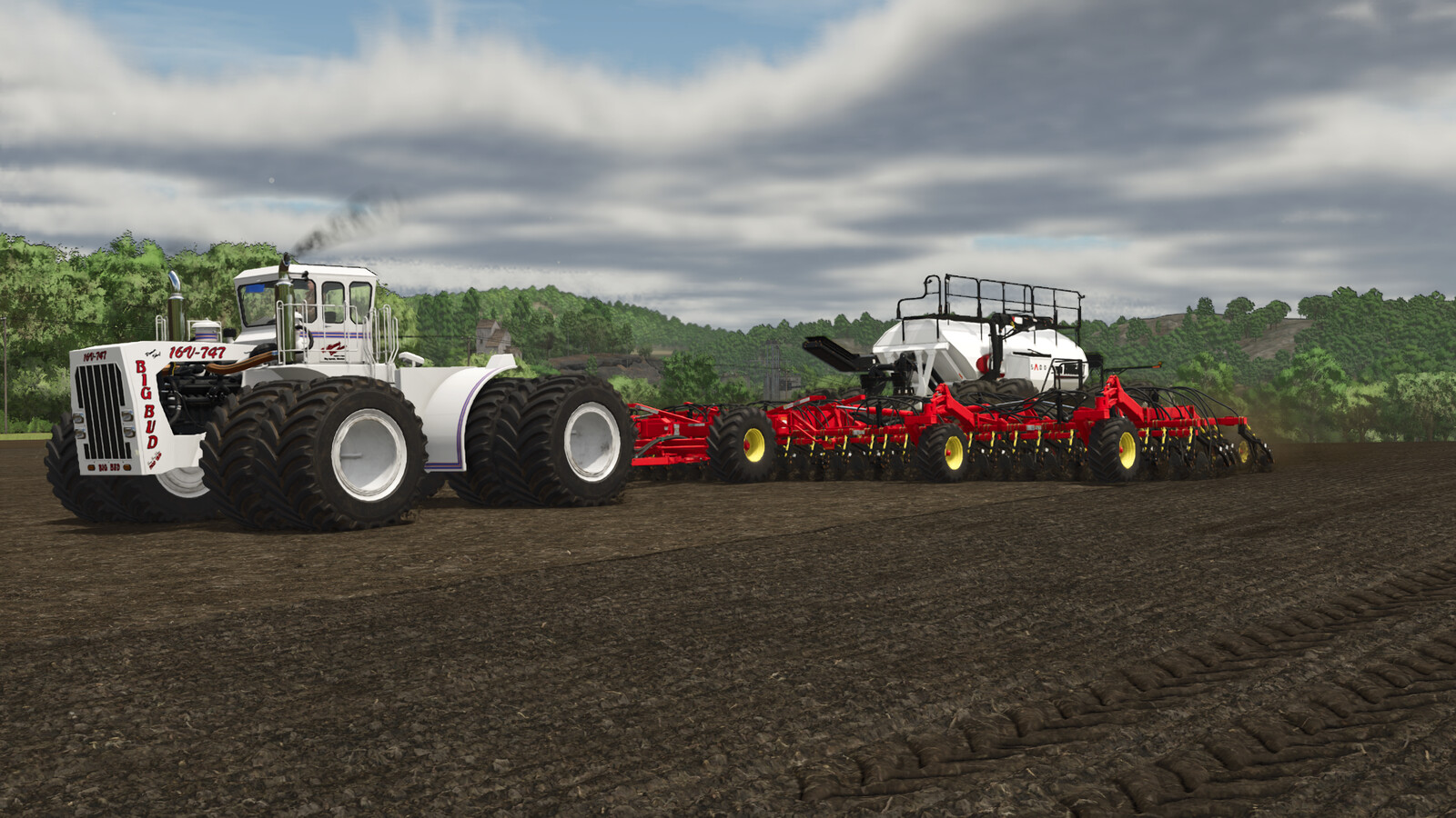 Bourgault 3320-76 Paralink Hoe Drill + 7950 Air Cart
