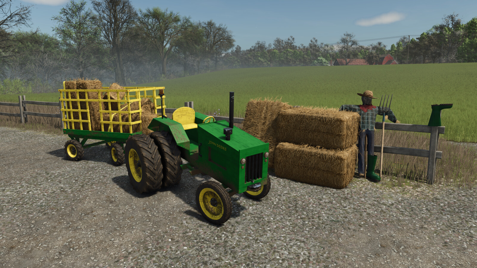 Wooden Tractor Set