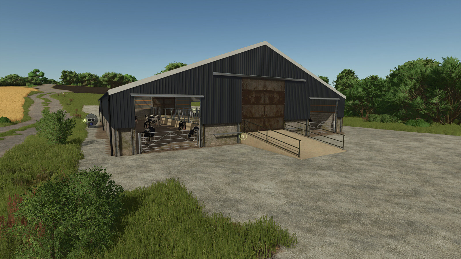 Large UK Indoor Cow Barn
