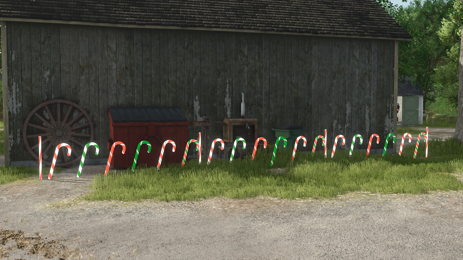 Candy Cane Fence