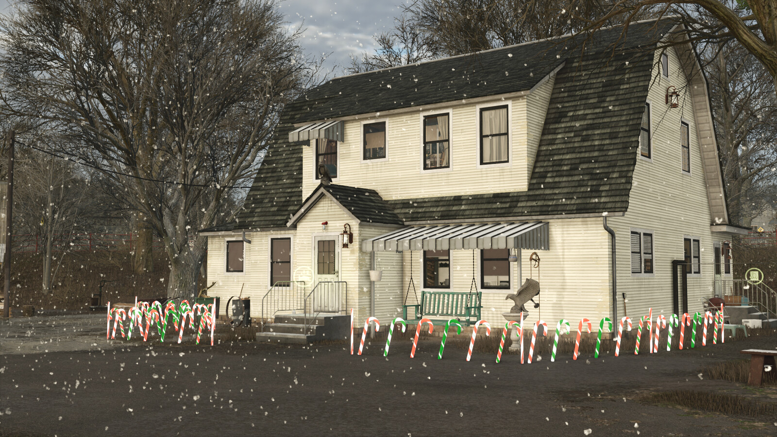 Candy Cane Fence