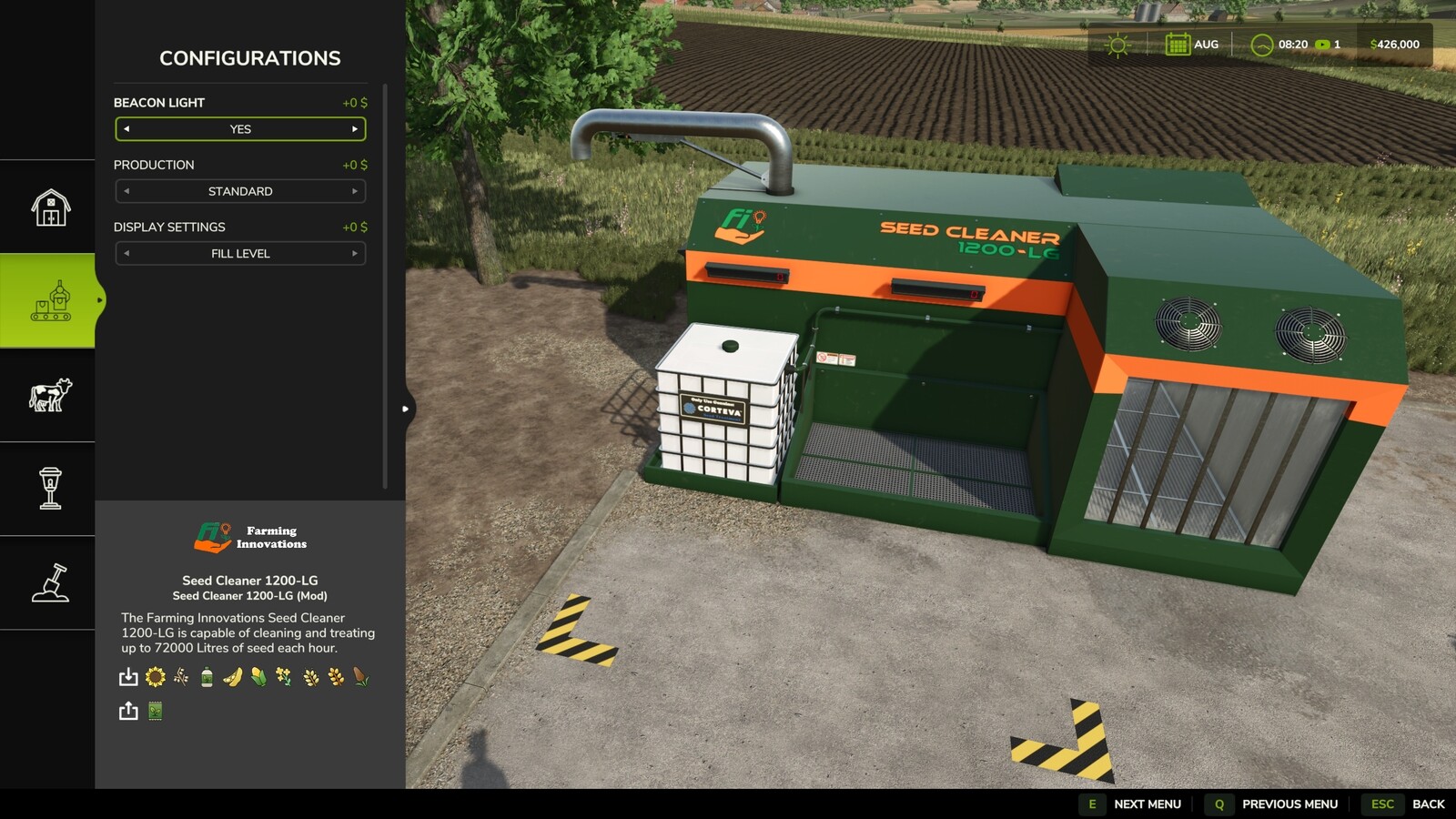 Seed Cleaner 1200-LG