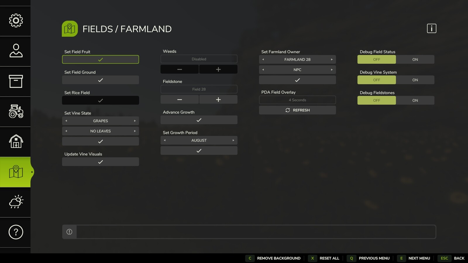 Easy Development Controls
