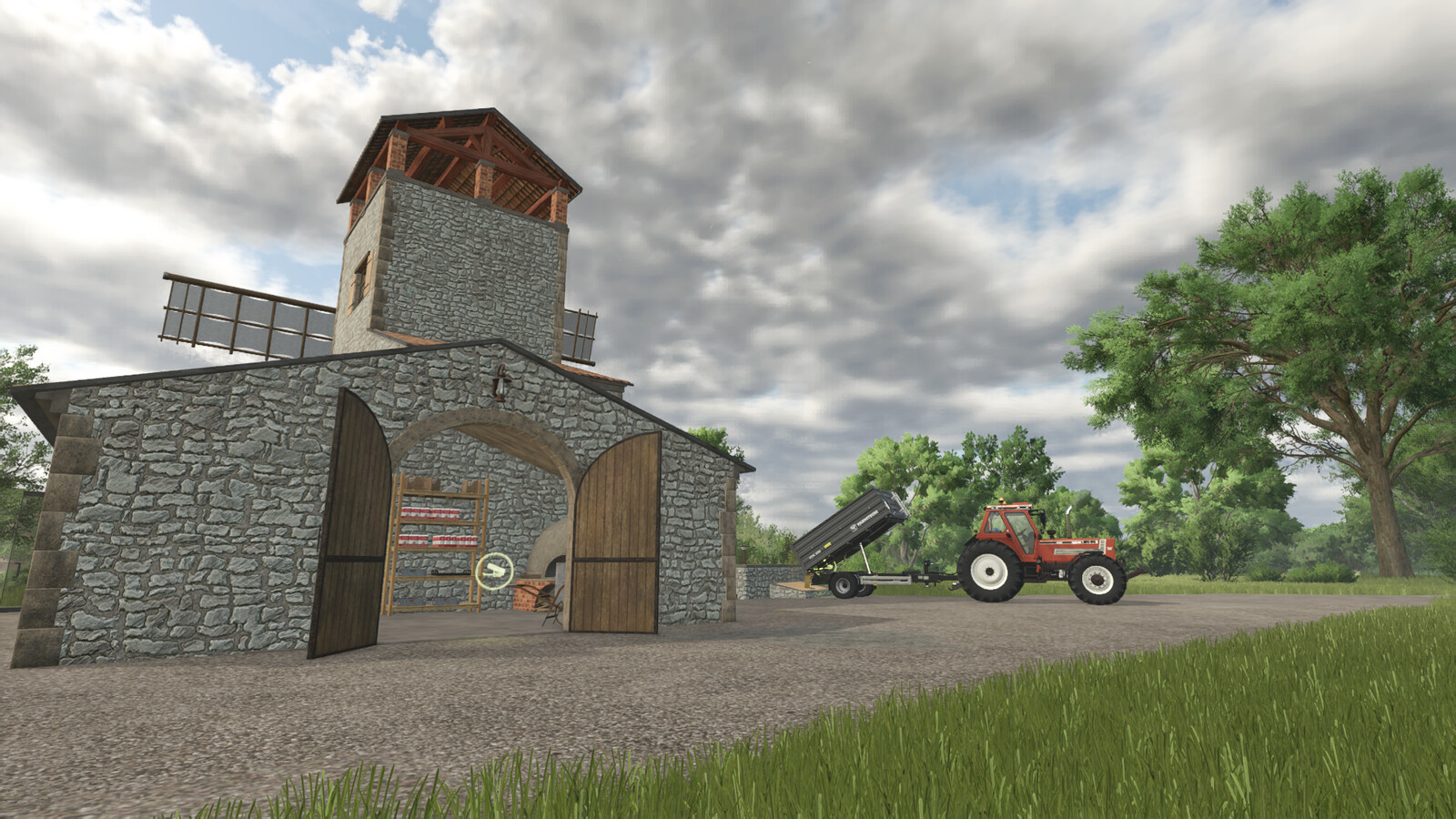 Windmill And Its Bakery
