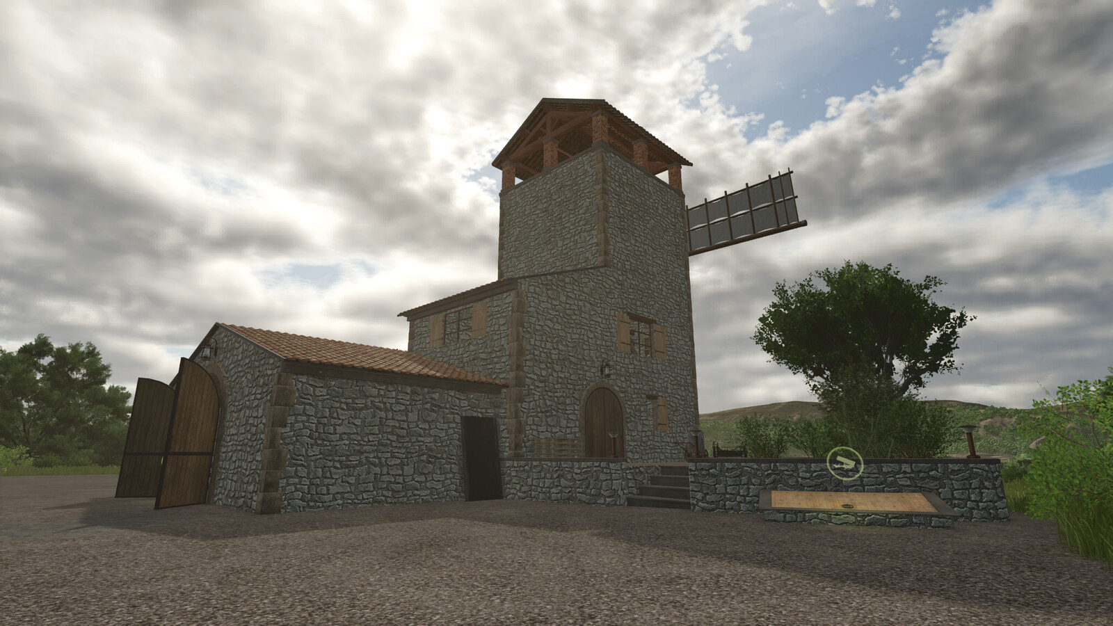 Windmill And Its Bakery