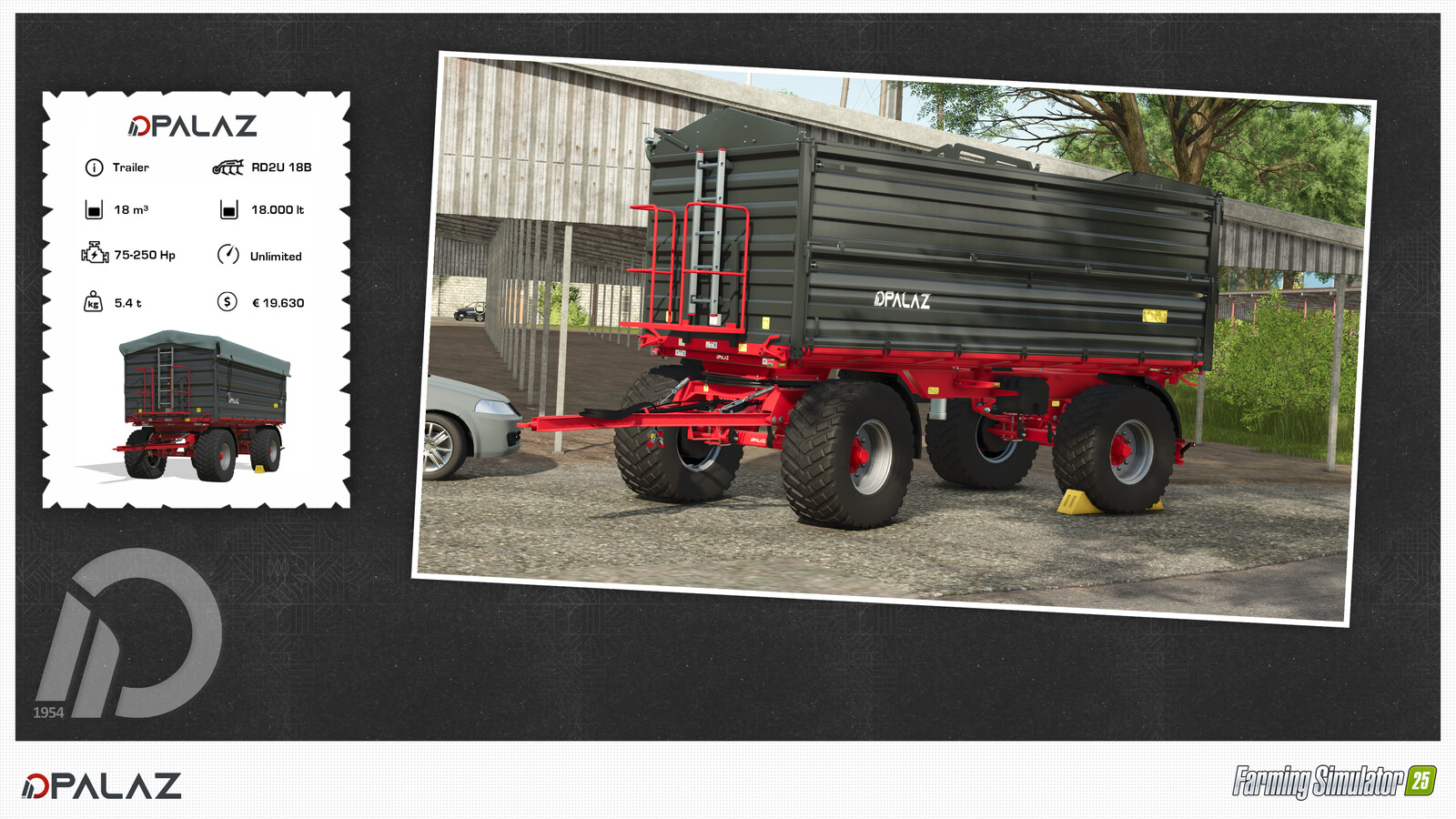 Palaz RD2U 18B Trailer